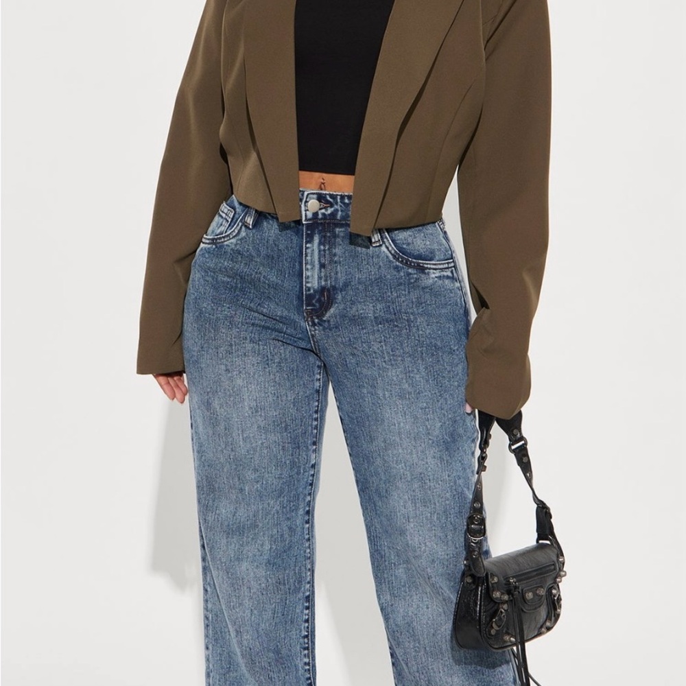 Fashion Nova Blue Flare Jeans